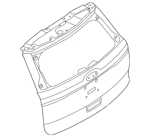 Дверь задняя BB5Z-7840010-B FORD