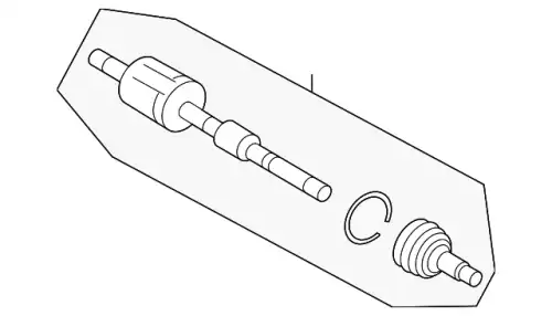 7T4Z3A428D Привод передний правый FORD