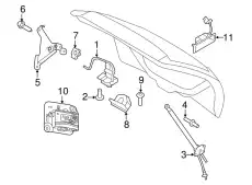 Замок двери 7A1Z7843150A FORD