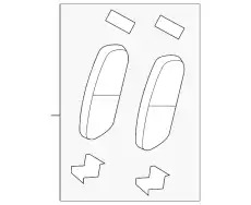 Тормозные колодки дисковые FORD BT4Z-2001-B