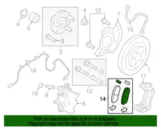 Тормозные колодки дисковые FORD BT4Z-2001-B