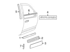 6L2Z7842528B Эмблема Explorer на двери FORD
