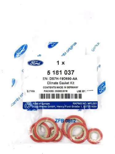  КОЛЬЦА УПЛОТНИТЕЛЬНЫЕ (КОМПЛЕКТ: 8ММ, 1/2', 5/8') DS7Z-19B596-A FORD