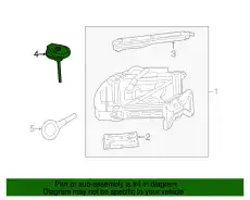 BB5Z1424A Пластина держателя зап. колеса FORD
