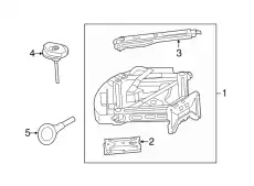 BB5Z1424A Пластина держателя зап. колеса FORD