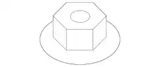 Гайка W705460S437 FORD