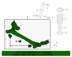 Рычаг задний 55100A5600 HYUNDAI