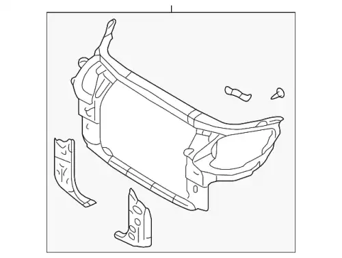 ПЕРЕДНЯЯ ПАНЕЛЬ КУЗОВА 641013J100 HYUNDAI