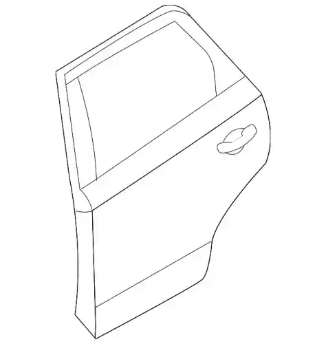дверь / panel assy-rear door.lh 770033J010 MOBIS