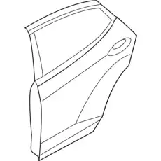 Дверь задняя правая 770043X000 MOBIS