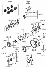 Кольца поршневые 2304037200 HYUNDAI