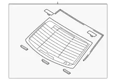 заднее стекло 871103M000 HYUNDAI