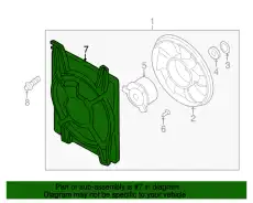 Кожух вентилятора 977352D500 HYUNDAI