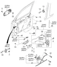 Ручка двери HYUNDAI / KIA 0K53B59330AGE