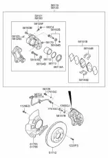 ШЛАНГ ТОРМОЗНОЙ ПЕРЕДНИЙ ПРАВЫЙ 587322T600 MOBIS