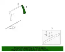 эмблема/black tape-rr dr frame rr.rh 863934D001 MOBIS