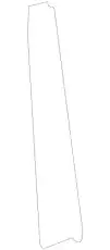 молдинг двери / tape-fr dr black frame r 863732L200 MOBIS