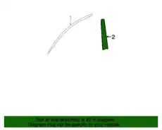 молдинг двери / tape-fr dr black frame r 863732L200 MOBIS