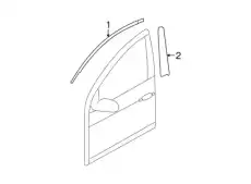 молдинг двери / tape-fr dr black frame r 863732L200 MOBIS