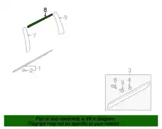 УПЛОТНИТЕЛЬ ДВЕРИ 863824D001 HYUNDAI