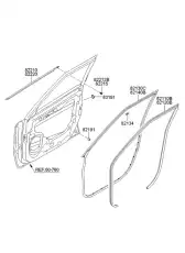 Уплотнитель двери KIA 822202K000