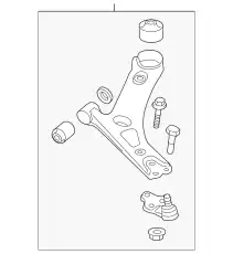 рычаг левый Hyun 545002S100 HYUNDAI
