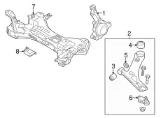 рычаг левый Hyun 545002S100 HYUNDAI