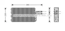 испаритель кондиционера задний!\ VW T4/T5 all 90> VWV185 AVA