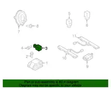 SENSOR,AIR BAG BP4K57K1XB MAZDA