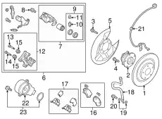 Тормозные колодки дисковые MAZDA K0Y12648ZC