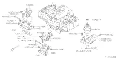  41022AJ000 SUBARU ПОДУШКА ДВИГАТЕЛЯ
