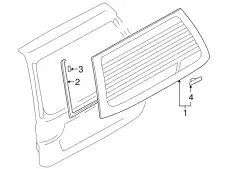 СТЕКЛО БАГАЖНОЙ ДВЕРИ 5805A051 MITSUBISHI