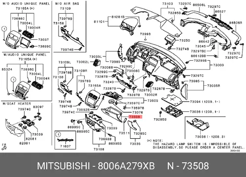 8006A279XB ДЕТАЛЬ MITSUBISHI