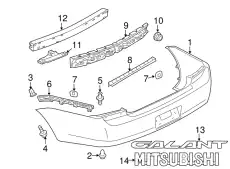  ЭМБЛЕМА 7415A054 MITSUBISHI