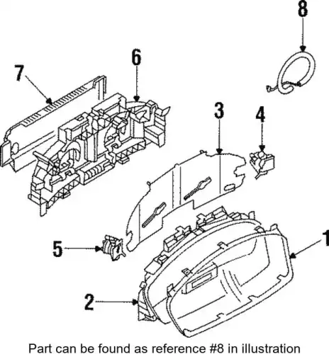 лампочка! цоколь в панель 12V 1.2W T5\ Mitsubishi Eclipse 94-99 MB066068