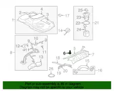 болт крепл. топливного бака!\ Mitsubishi MS240296