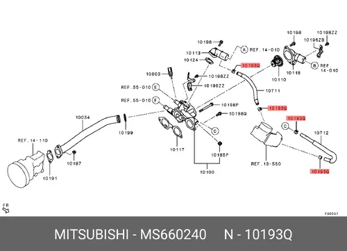  ХОМУТ MS660240 MITSUBISHI