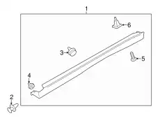  ВИНТ ОБШИВКИ ПЕРЕДНЕЙ ДВЕРИ MITSUBISHI MF453017