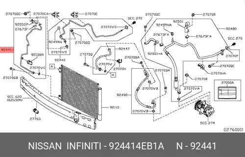 ДЕТАЛЬ 924414EB1A NISSAN