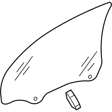 стекло двери/glass assy-fr dr rh 824202G000 MOBIS