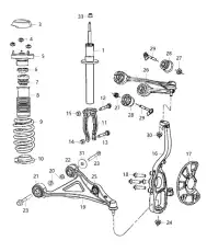 Рычаг подвески CHRYSLER 04895669AB