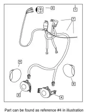 Фара противотуманная CHRYSLER 55077475AE