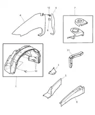 Подкрылок CHRYSLER 04857223AB