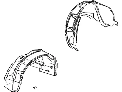 Подкрылок CHRYSLER 04857223AB
