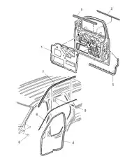  55135879AF CHRYSLER УПЛОТНИТЕЛЬ СТЕКЛА Д
