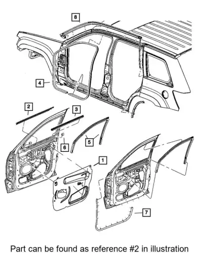 Ручка двери CHRYSLER 55394030AG