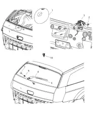  ТЯГА ЩЕТКИ СТЕКЛООЧИСТИТЕЛЯ ЗАДНЕГО СТЕК 05140654AA CHRYSLER