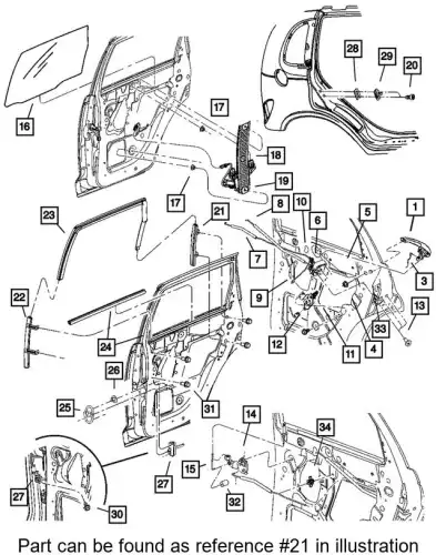 Стеклоподъемник  CHRYSLER 5027344AD