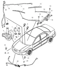  ФОРСУНКА ОМЫВАТЕЛЯ СТЕКЛА 55156427AB CHRYSLER