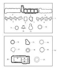  ПРОКЛАДКА ВОД НАСОСА 53020865 CHRYSLER